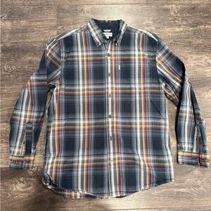Carhartt Men's Relaxed Fit Casual Button Down Plaid Shirt, LG